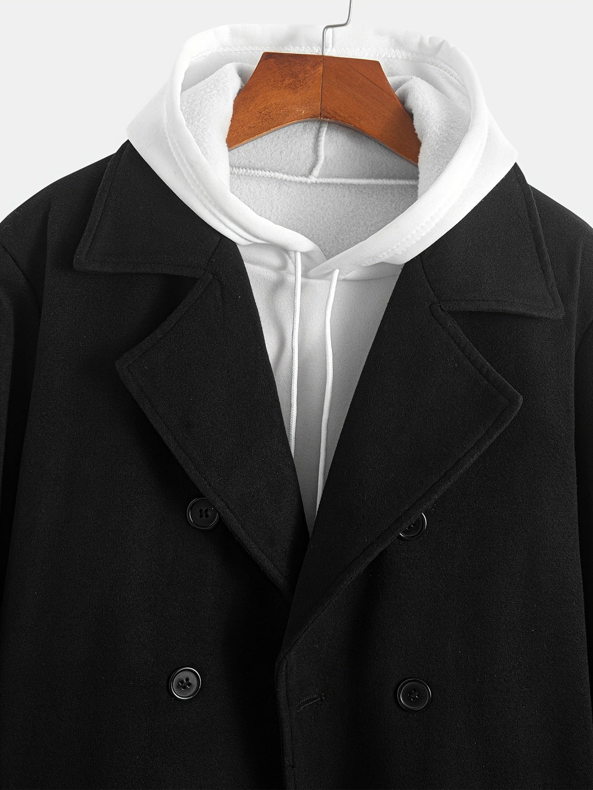 Gabriel | Refined Double-Breasted Tailored Mens Overcoat