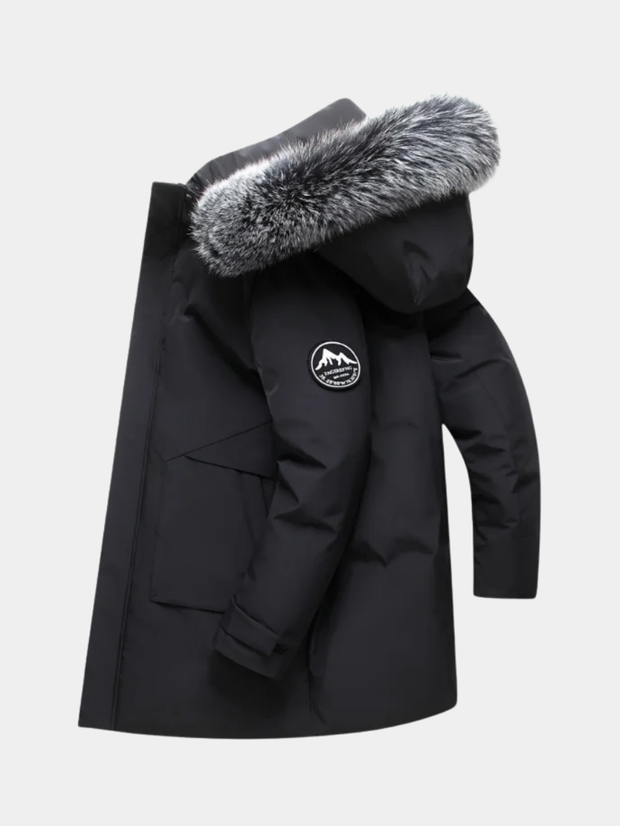 Gabriel | Relaxed Fur-Trim Hooded Mens Parka Jacket