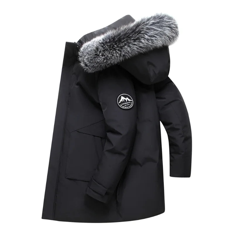 Gabriel | Relaxed Fur-Trim Hooded Mens Parka Jacket