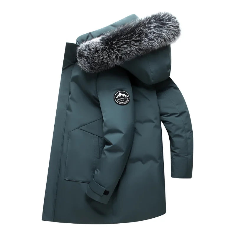 Gabriel | Relaxed Fur-Trim Hooded Mens Parka Jacket