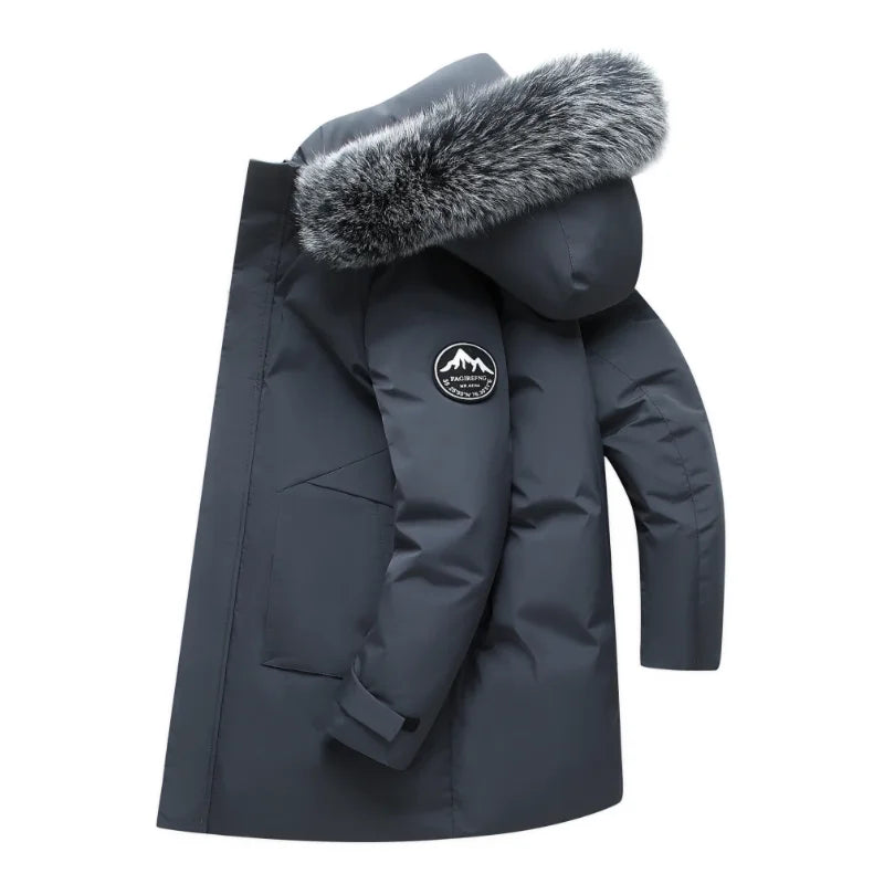 Gabriel | Relaxed Fur-Trim Hooded Mens Parka Jacket
