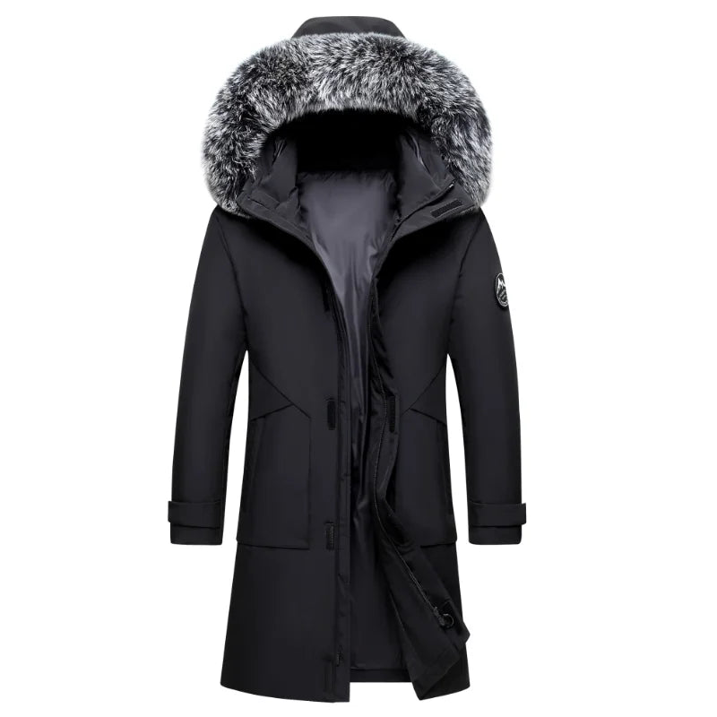 Gabriel | Relaxed Fur-Trim Hooded Mens Parka Jacket
