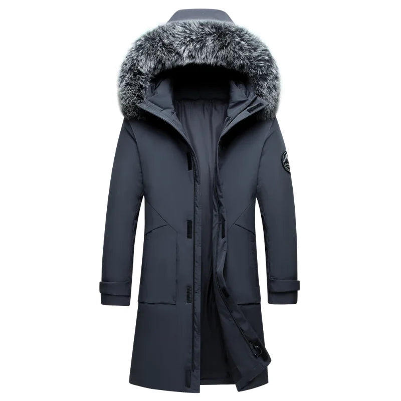 Gabriel | Relaxed Fur-Trim Hooded Mens Parka Jacket