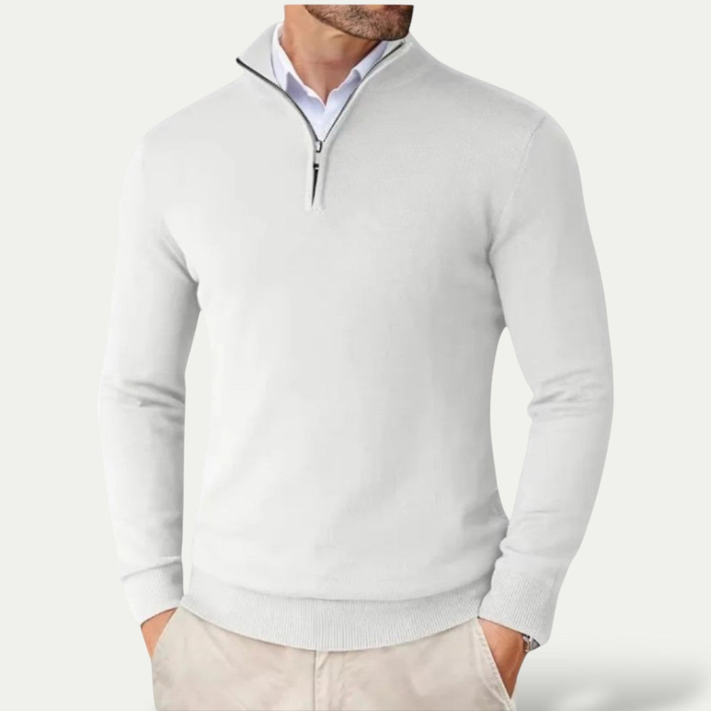 Gabriel | Slim Fit Half Zip Mens Knit Jumper