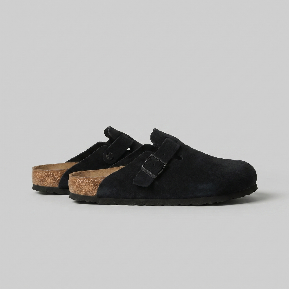 George | Elegant Buckle Strap Slippers Clog Mules