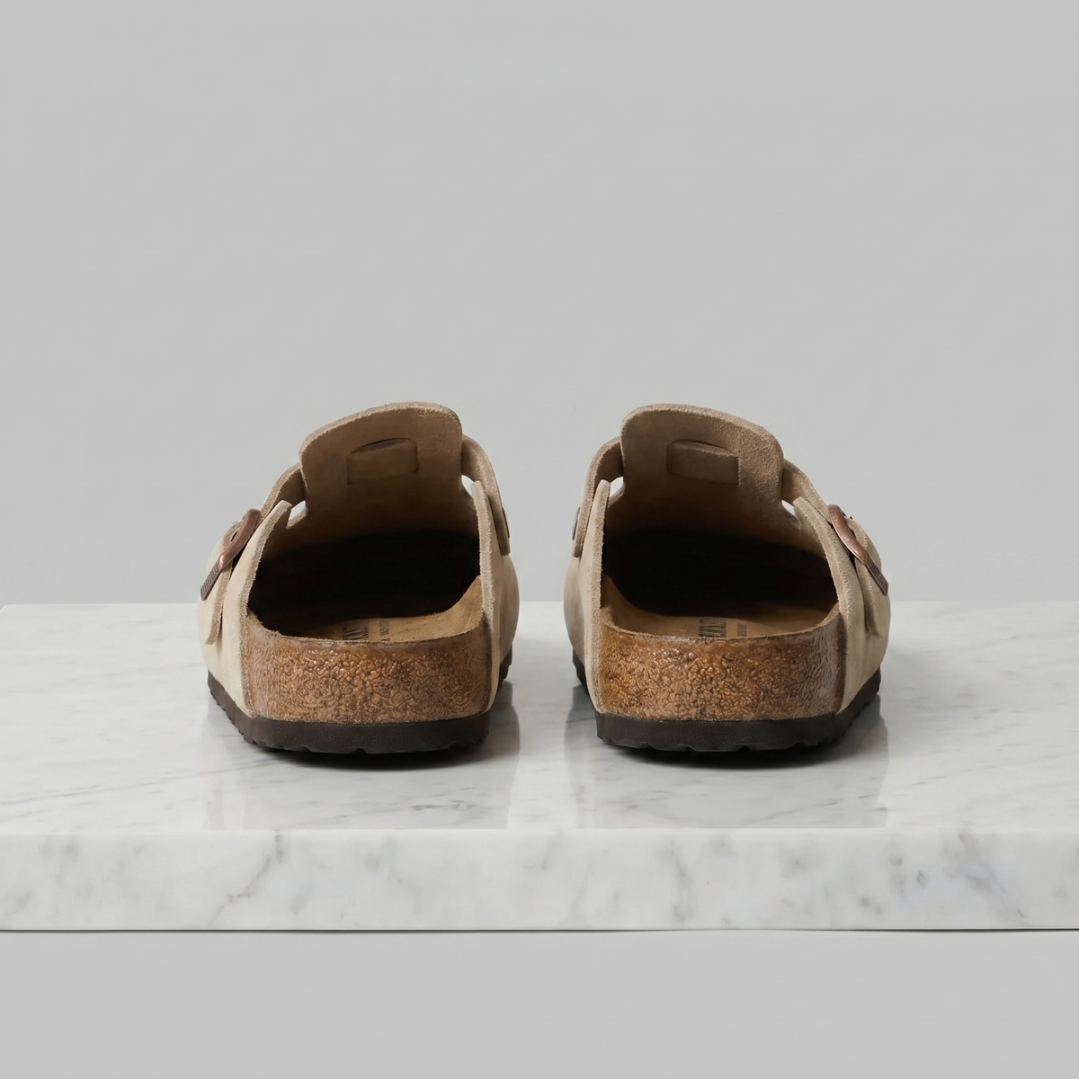 George | Elegant Buckle Strap Slippers Clog Mules
