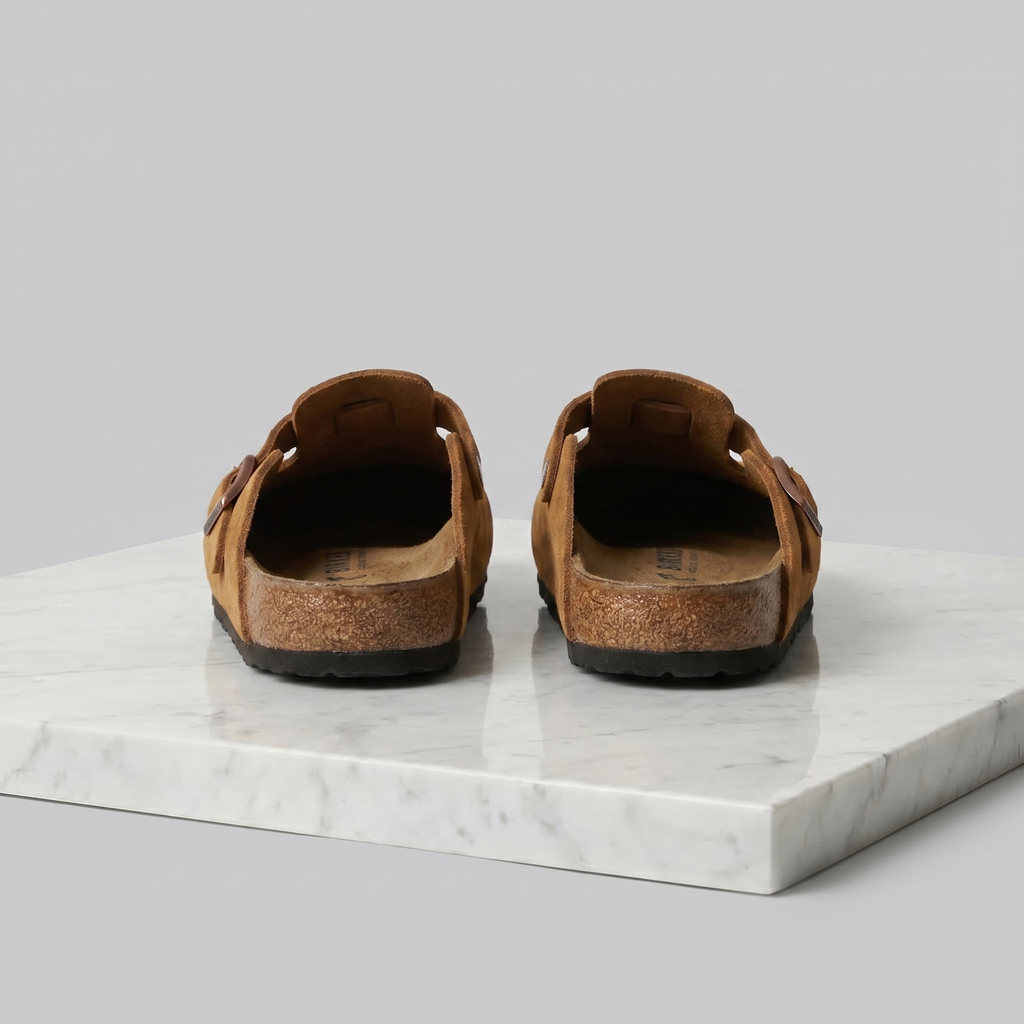 George | Elegant Buckle Strap Slippers Clog Mules