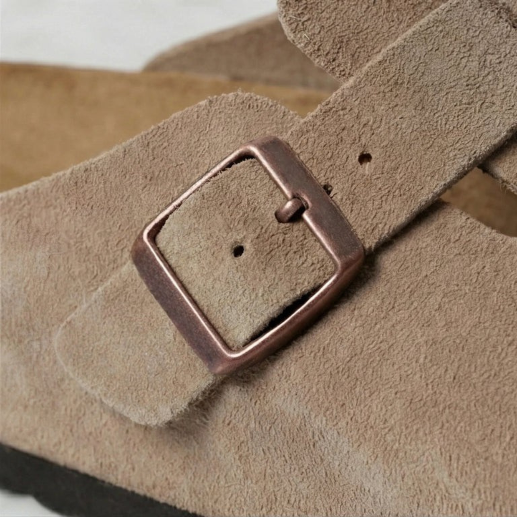 George | Elegant Buckle Strap Slippers Clog Mules