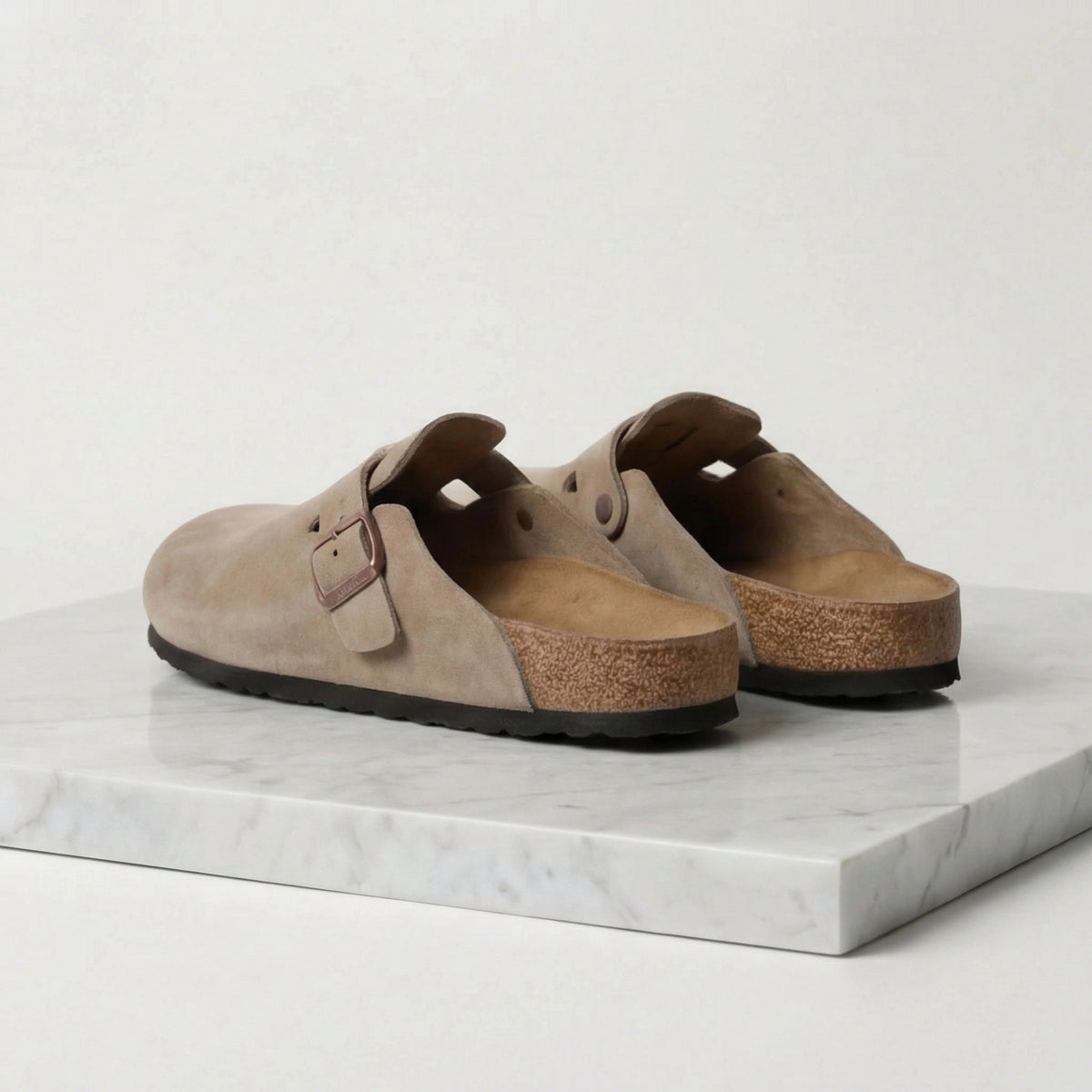 George | Elegant Buckle Strap Slippers Clog Mules