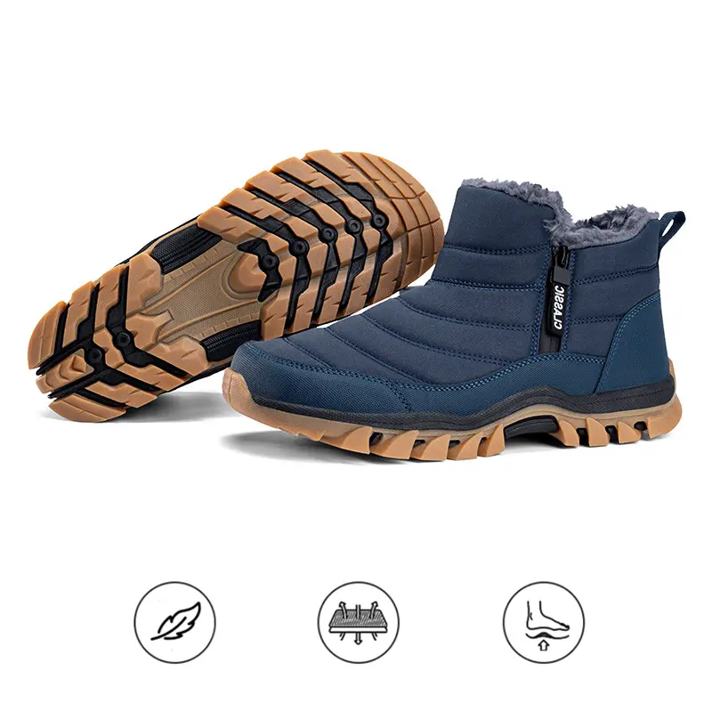 George | Side Zip Winter Hiking Mens Boots