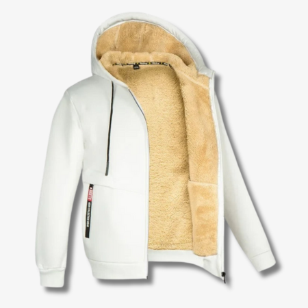 Freddie | Graceful Sherpa Lined Zip-Up Hoodie Jacket