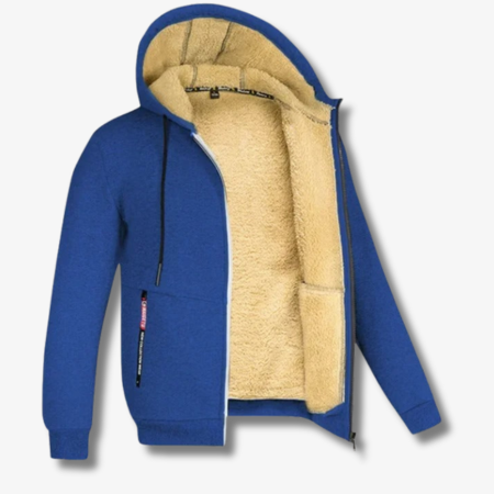 Freddie | Graceful Sherpa Lined Zip-Up Hoodie Jacket