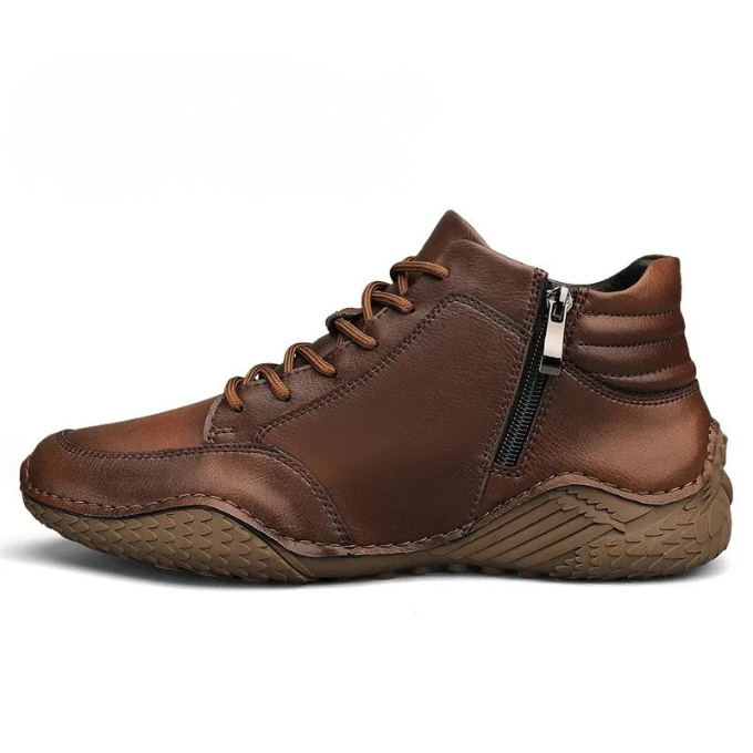 Grayson | Lace-Up Side Zip Mens Boots