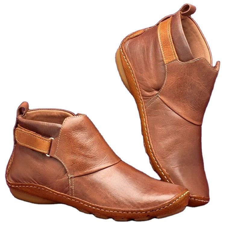 Hallie | Flat Ankle-High Orthopedic Shoes