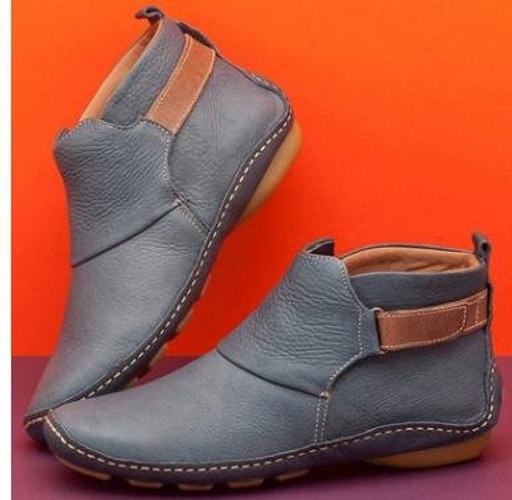 Hallie | Flat Ankle-High Orthopedic Shoes