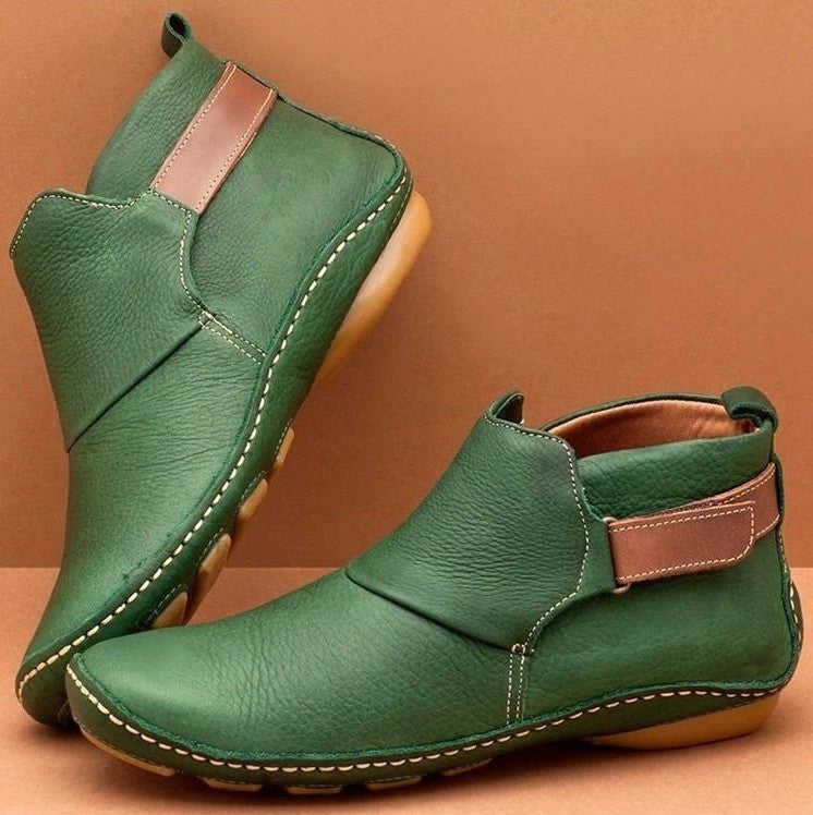 Hallie | Flat Ankle-High Orthopedic Shoes