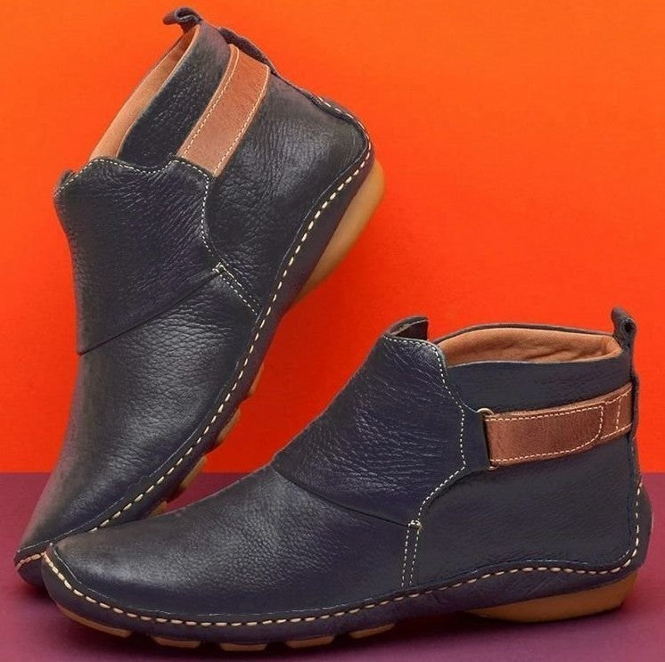 Hallie | Flat Ankle-High Orthopedic Shoes