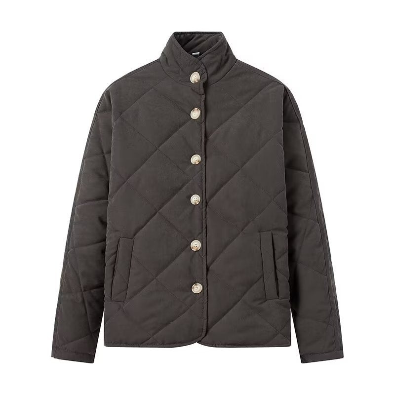 Hallie | Timeless Quilted Jacket with Stand Collar
