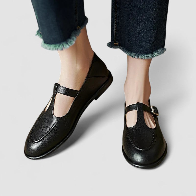 Harper | Refined T-Bar Mary Jane Flats