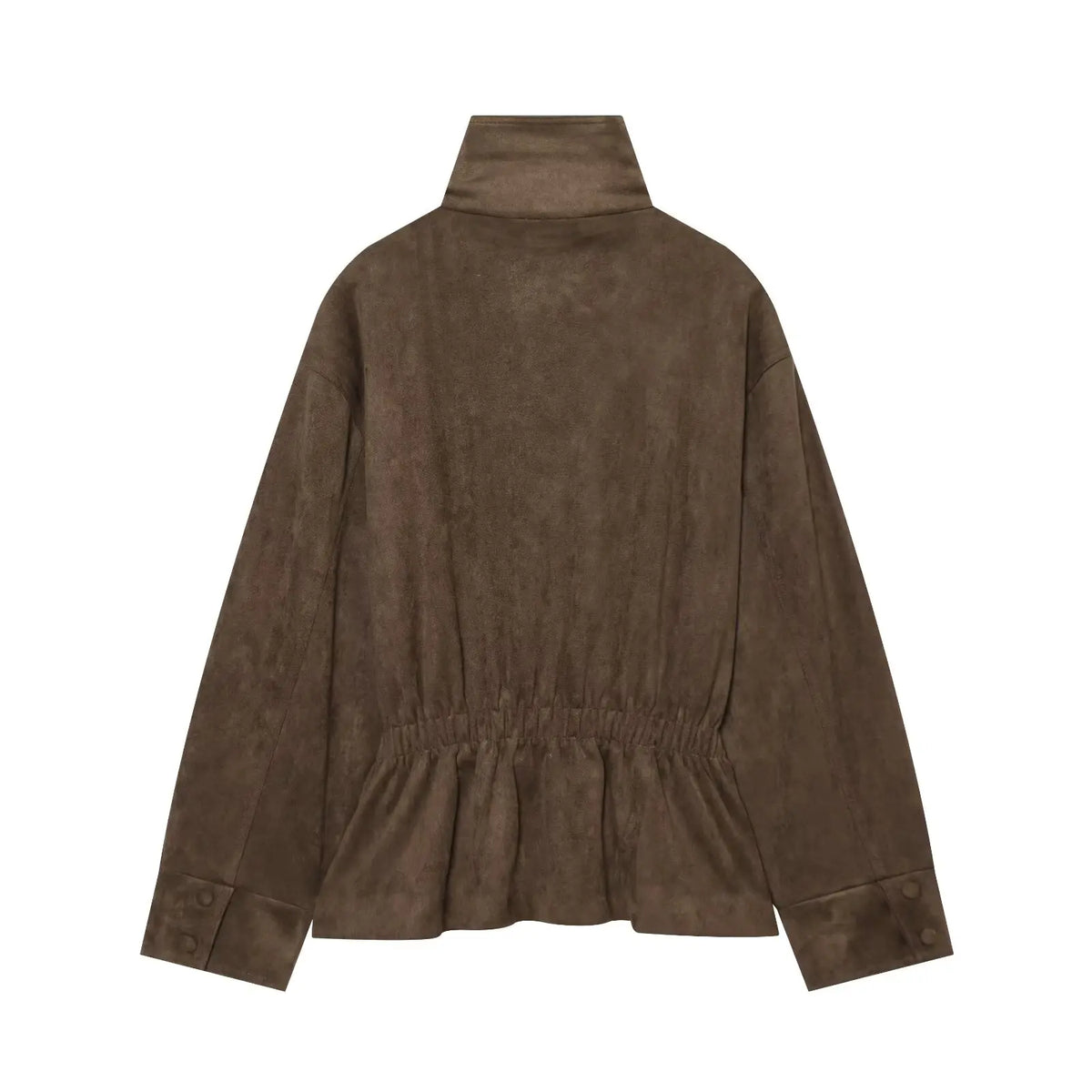 Harriet | Polished Belted Stand-Collar Faux Fur Coat