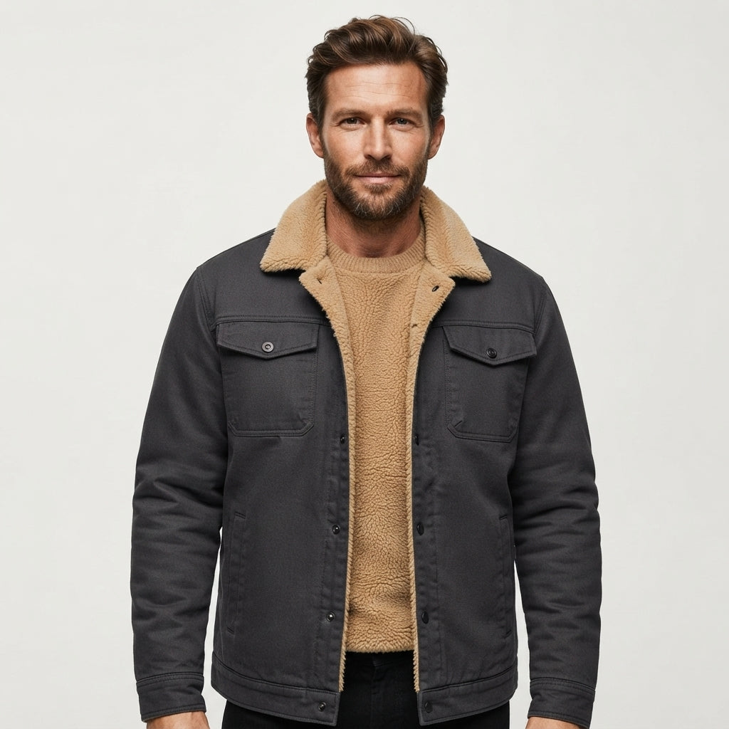 Harry | Classic Borg Collar Mens Sherpa Jacket