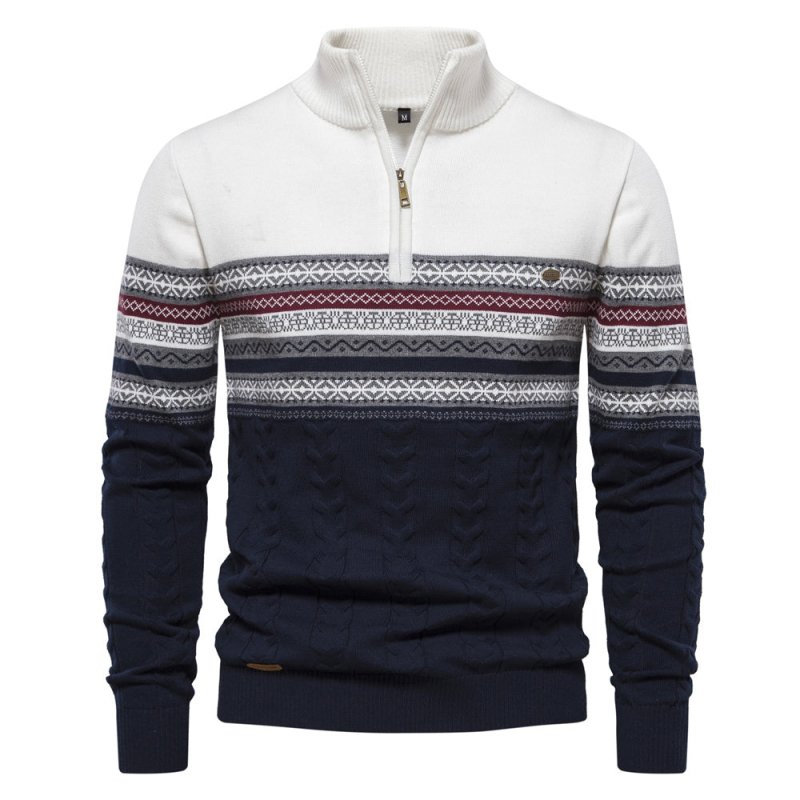 Harry | Fair Isle Half-Zip Mens Christmas Jumper