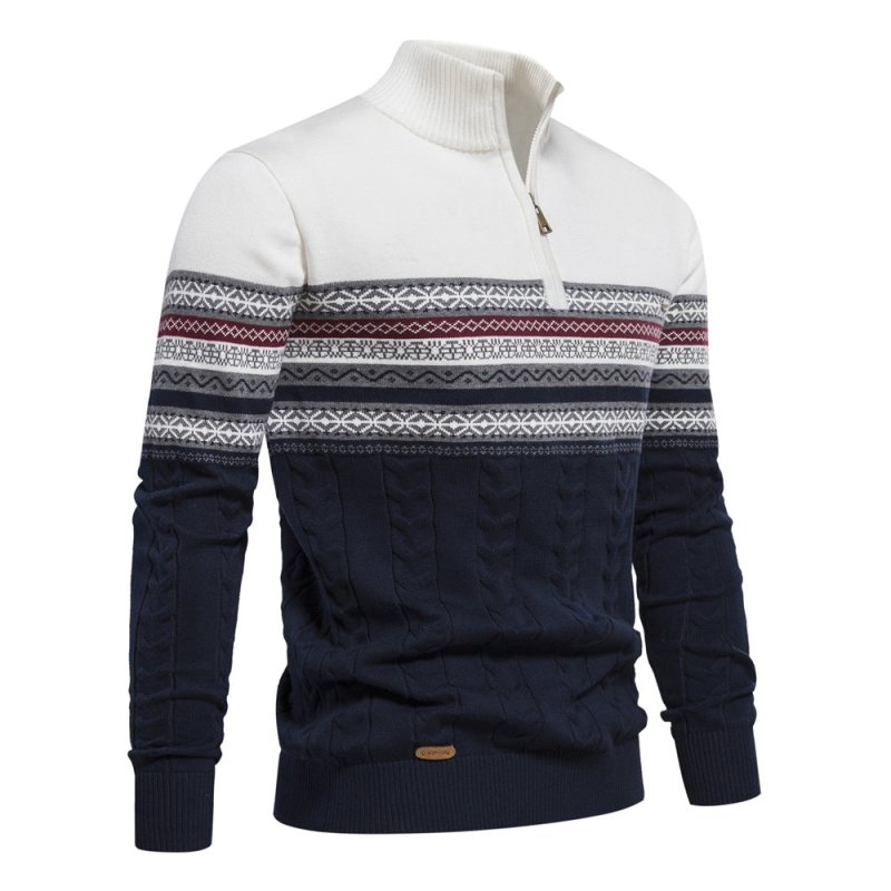 Harry | Fair Isle Half-Zip Mens Christmas Jumper