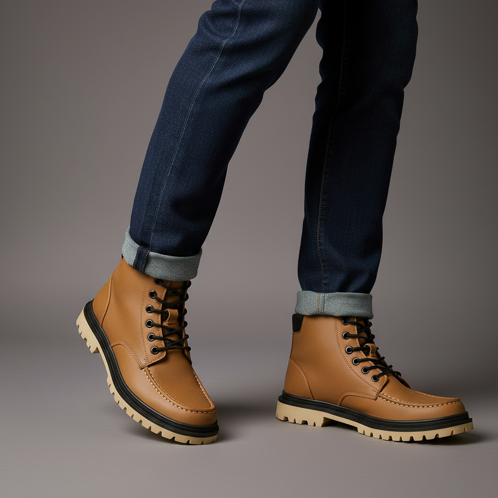 Harry | Lace-up moc toe mens boots