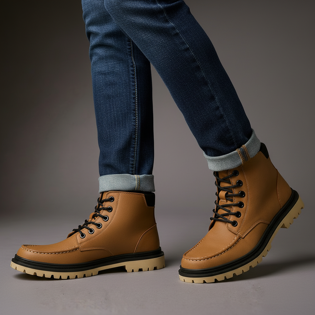Harry | Lace-up moc toe mens boots