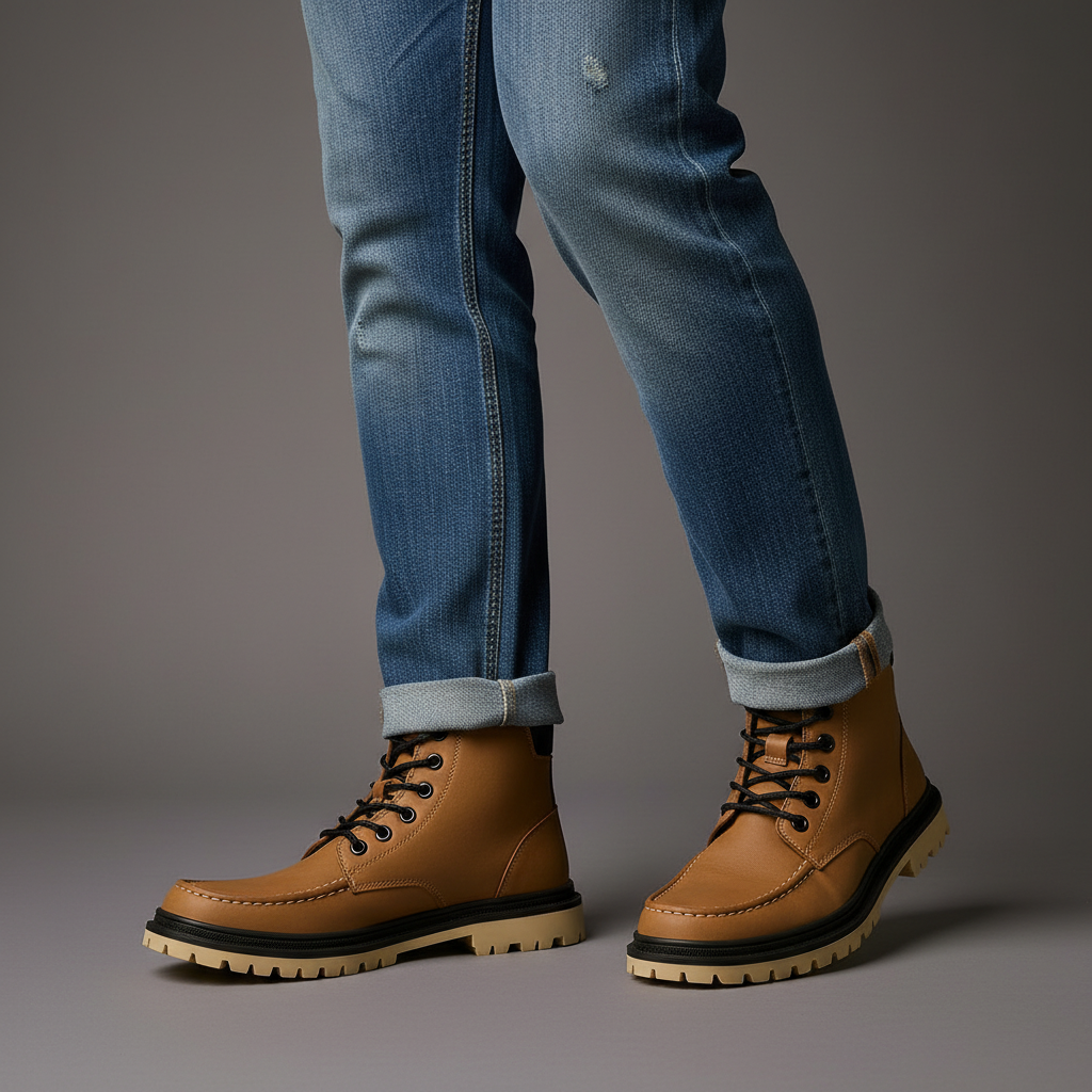 Harry | Lace-up moc toe mens boots