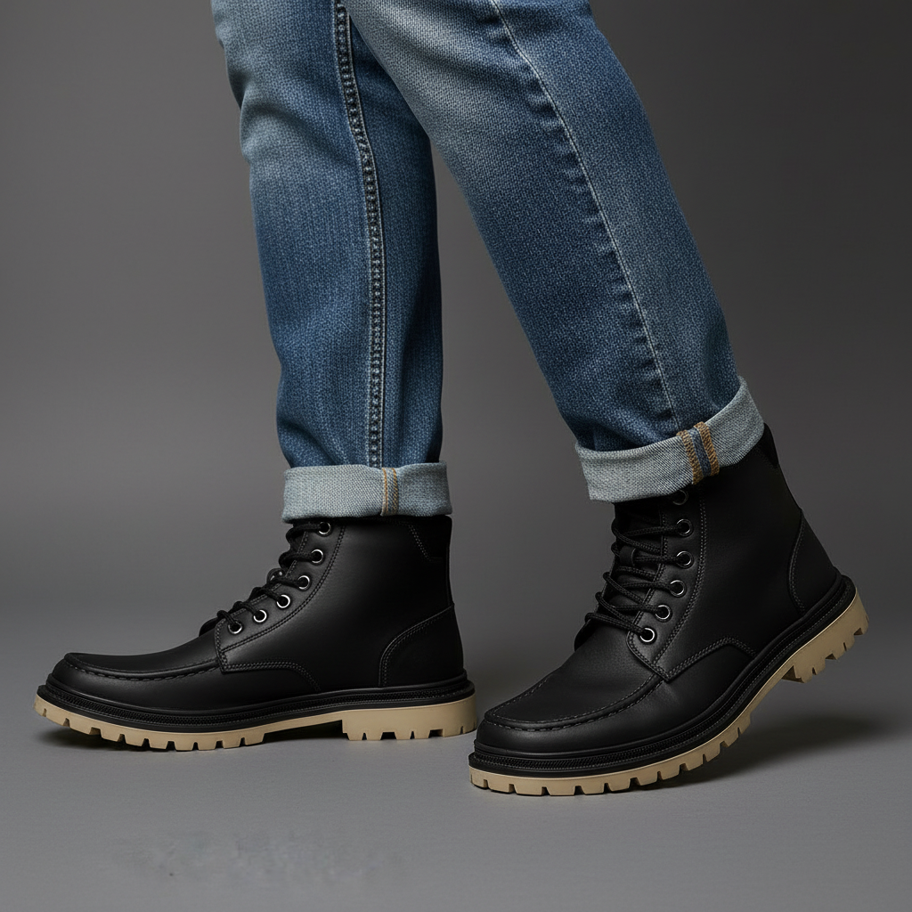 Harry | Lace-up moc toe mens boots