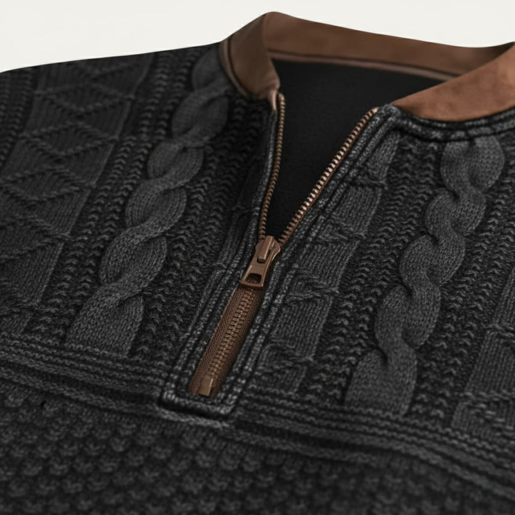 Harry | Timeless Half Zip Mens Knit Jumper
