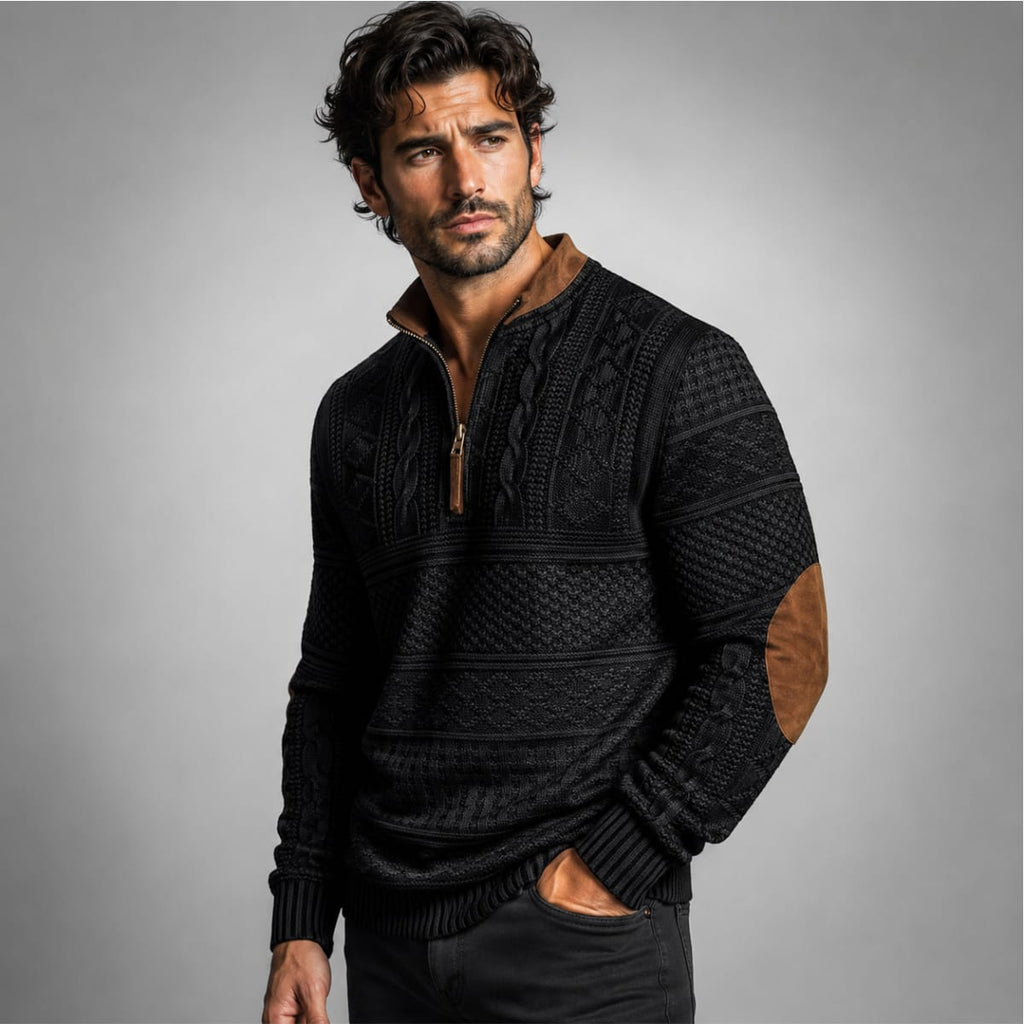 Harry | Timeless Half Zip Mens Knit Jumper