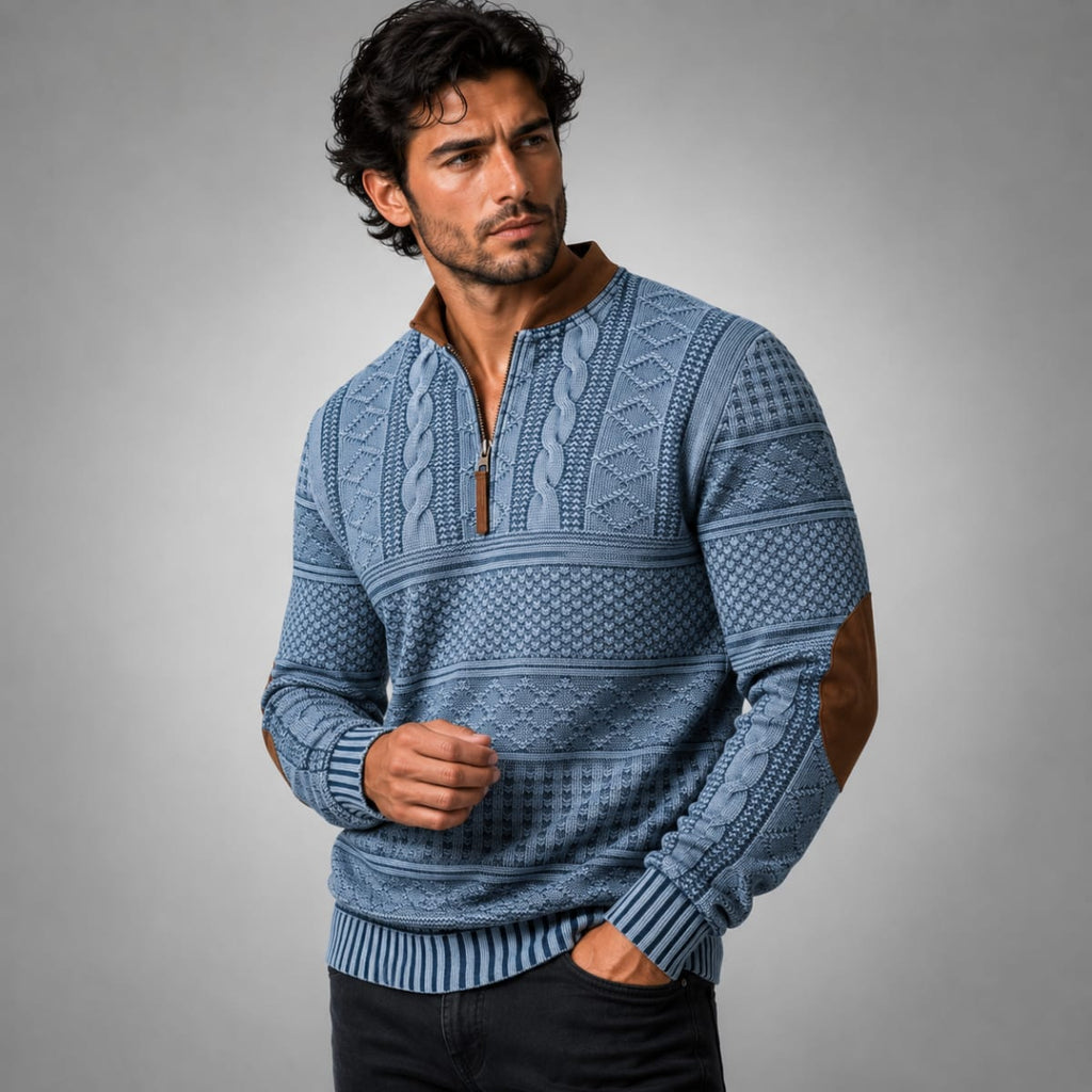 Harry | Timeless Half Zip Mens Knit Jumper