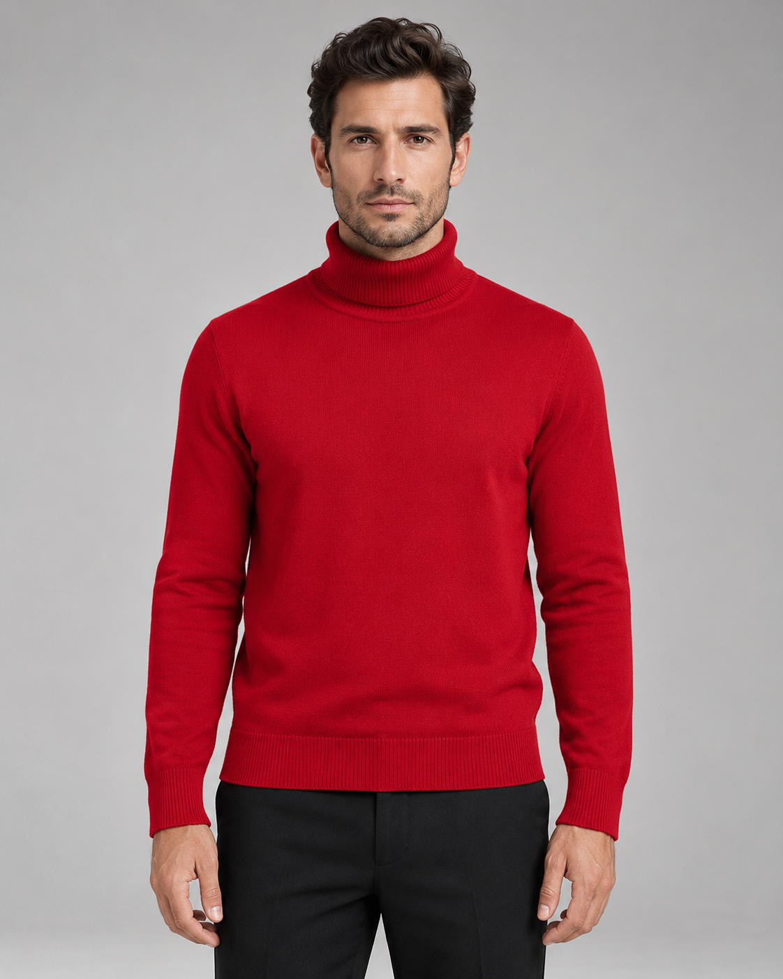 Hudson | Roll Neck Mens Knit Jumper