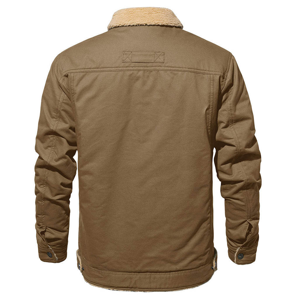 Hudson | Timeless Mens Fleece Jacket with Flap Pockets
