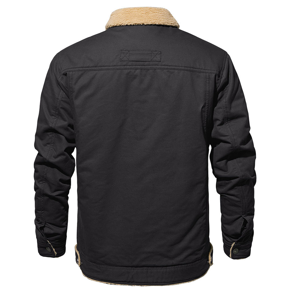 Hudson | Timeless Mens Fleece Jacket with Flap Pockets