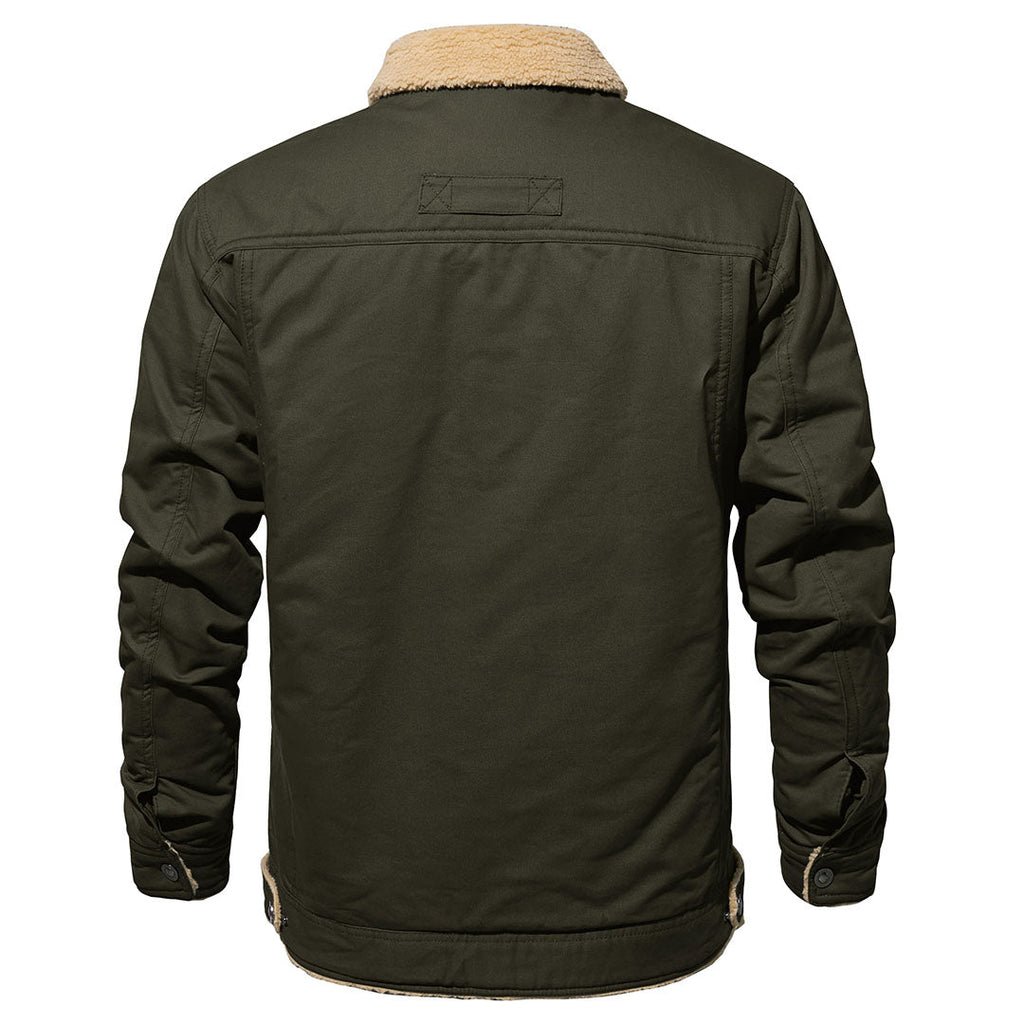 Hudson | Timeless Mens Fleece Jacket with Flap Pockets