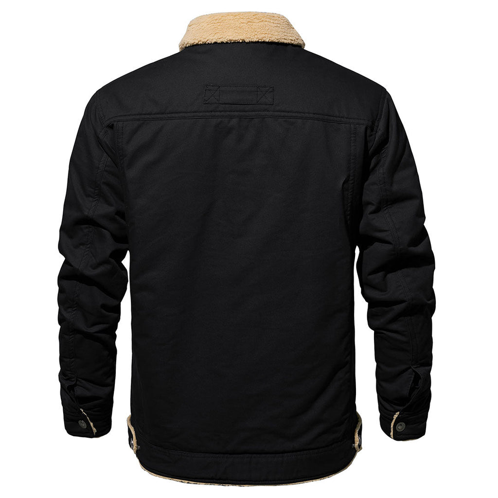 Hudson | Timeless Mens Fleece Jacket with Flap Pockets