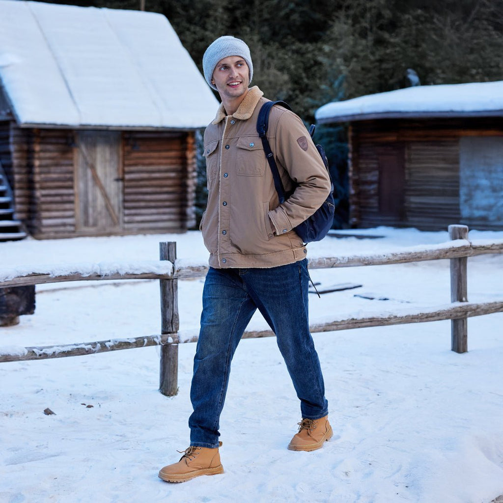 Hudson | Timeless Mens Fleece Jacket with Flap Pockets