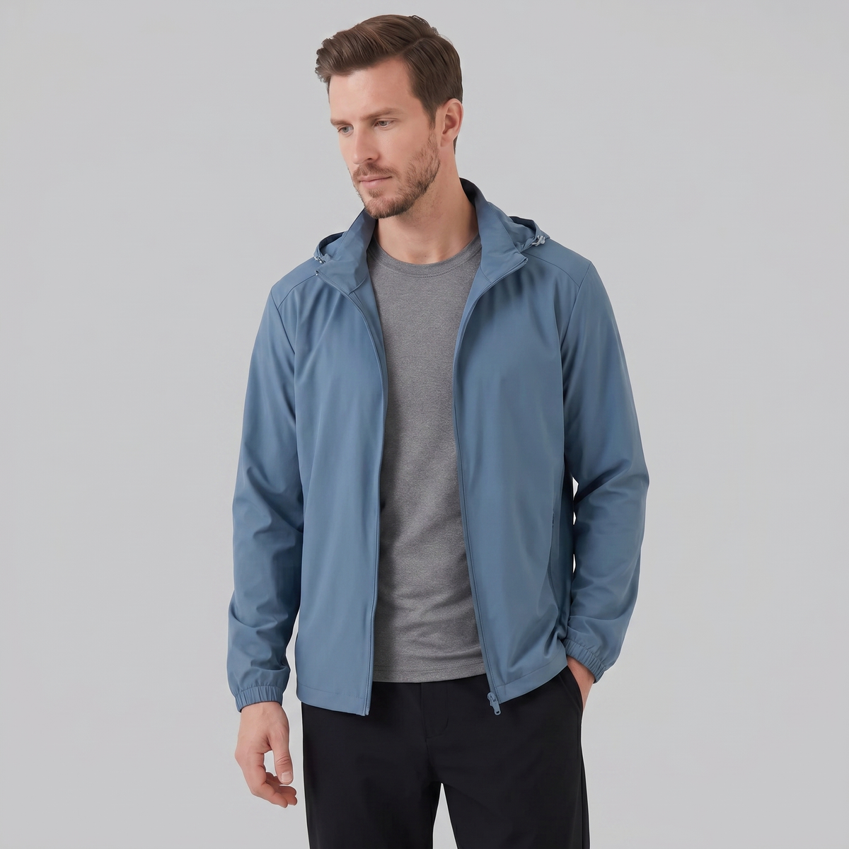 Hugo | Refined Hooded Waterproof Jacket with Zip Pockets