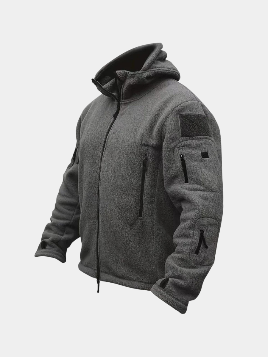 Hugo | Stylish Tactical Multi-Pocket Fleece Jacket