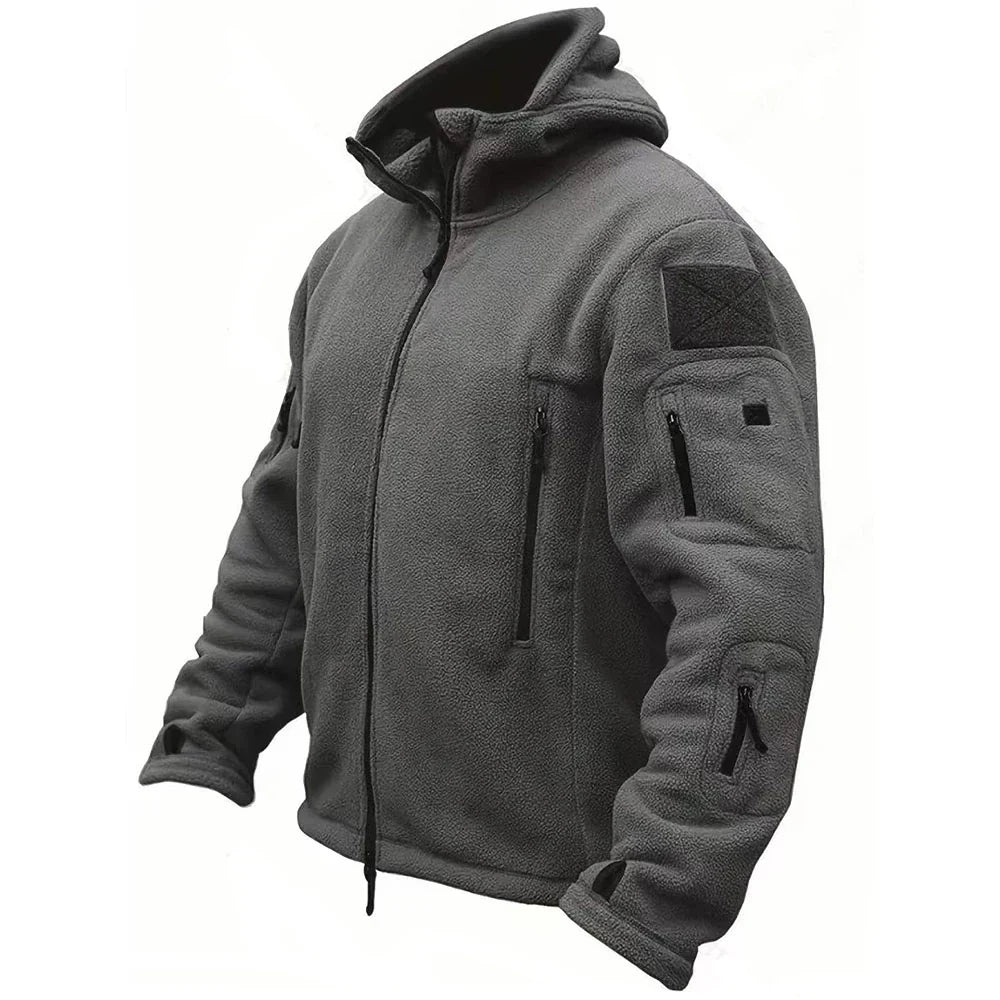 Hugo | Stylish Tactical Multi-Pocket Fleece Jacket