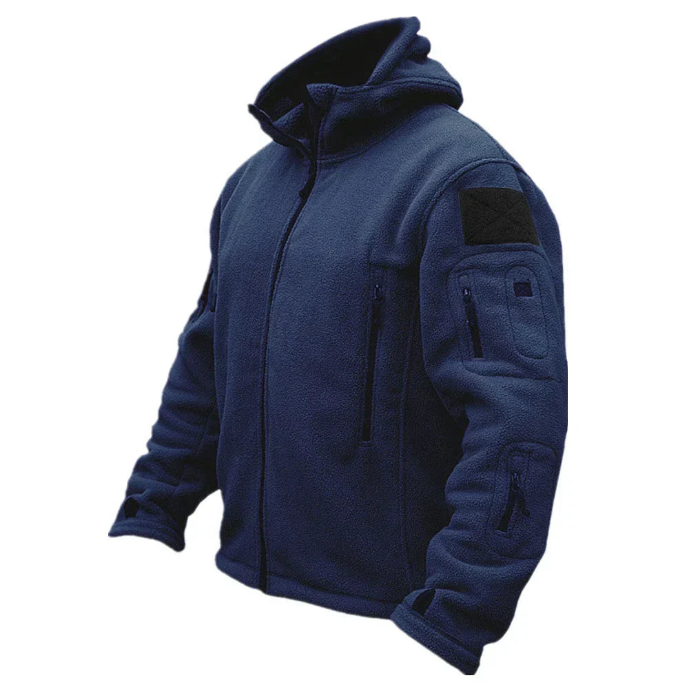 Hugo | Stylish Tactical Multi-Pocket Fleece Jacket