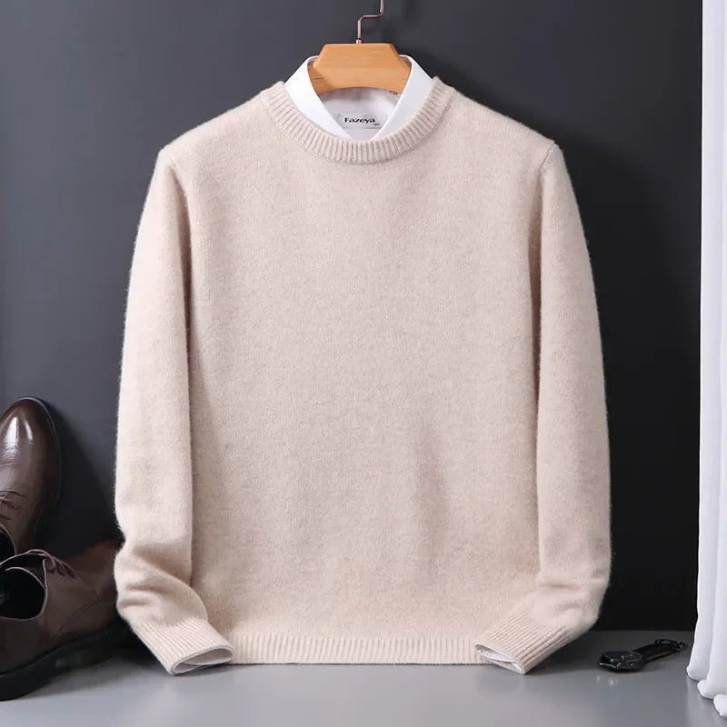 Hunter | Effortless Crew Neck Mens Knit Jumper