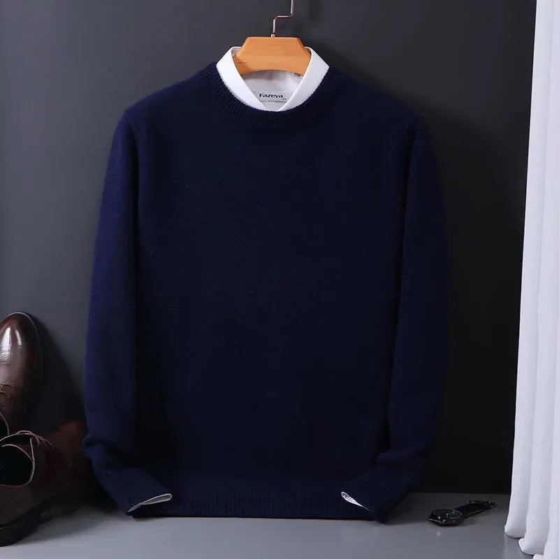 Hunter | Effortless Crew Neck Mens Knit Jumper