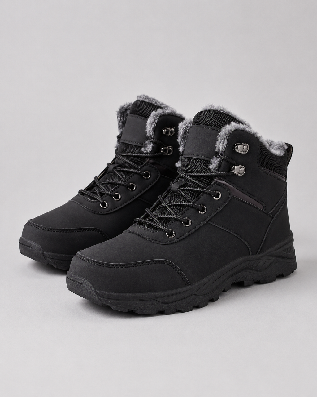 Hunter | Plush-Lined Lace-Up Winter Mens Boots
