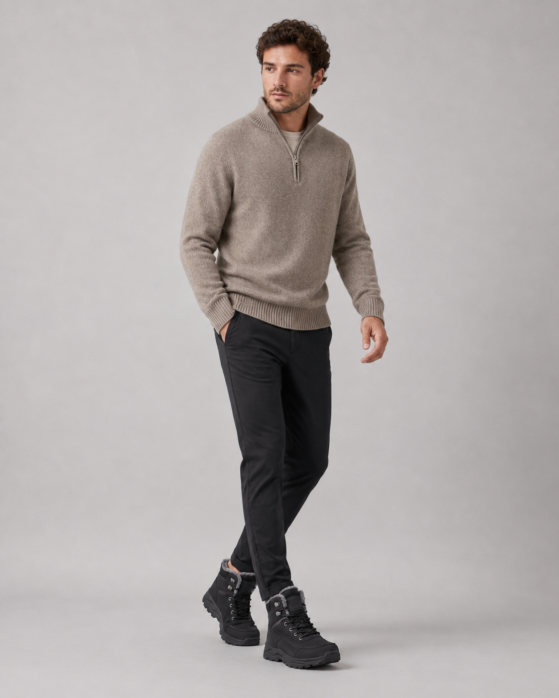 Hunter | Plush-Lined Lace-Up Winter Mens Boots