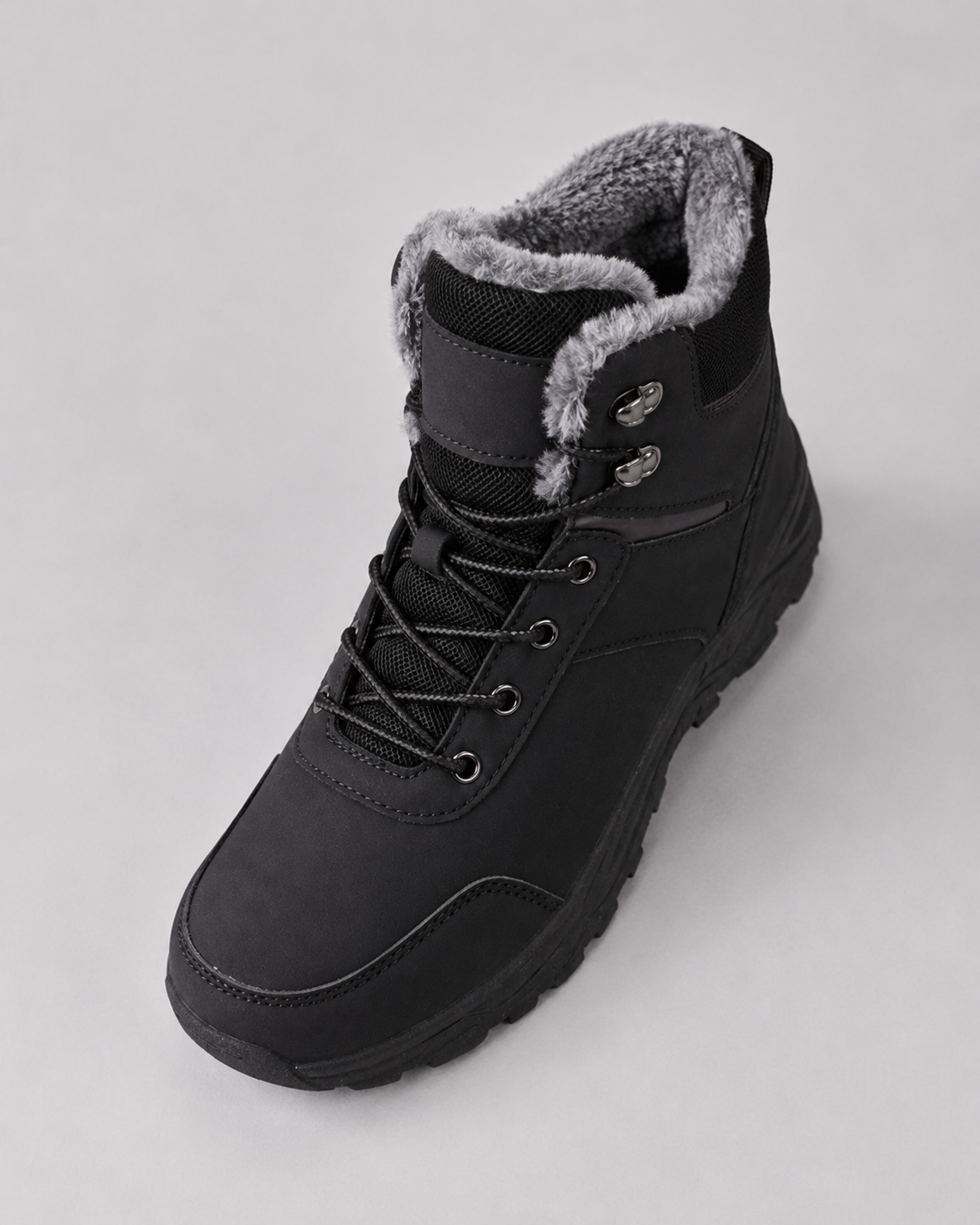 Hunter | Plush-Lined Lace-Up Winter Mens Boots