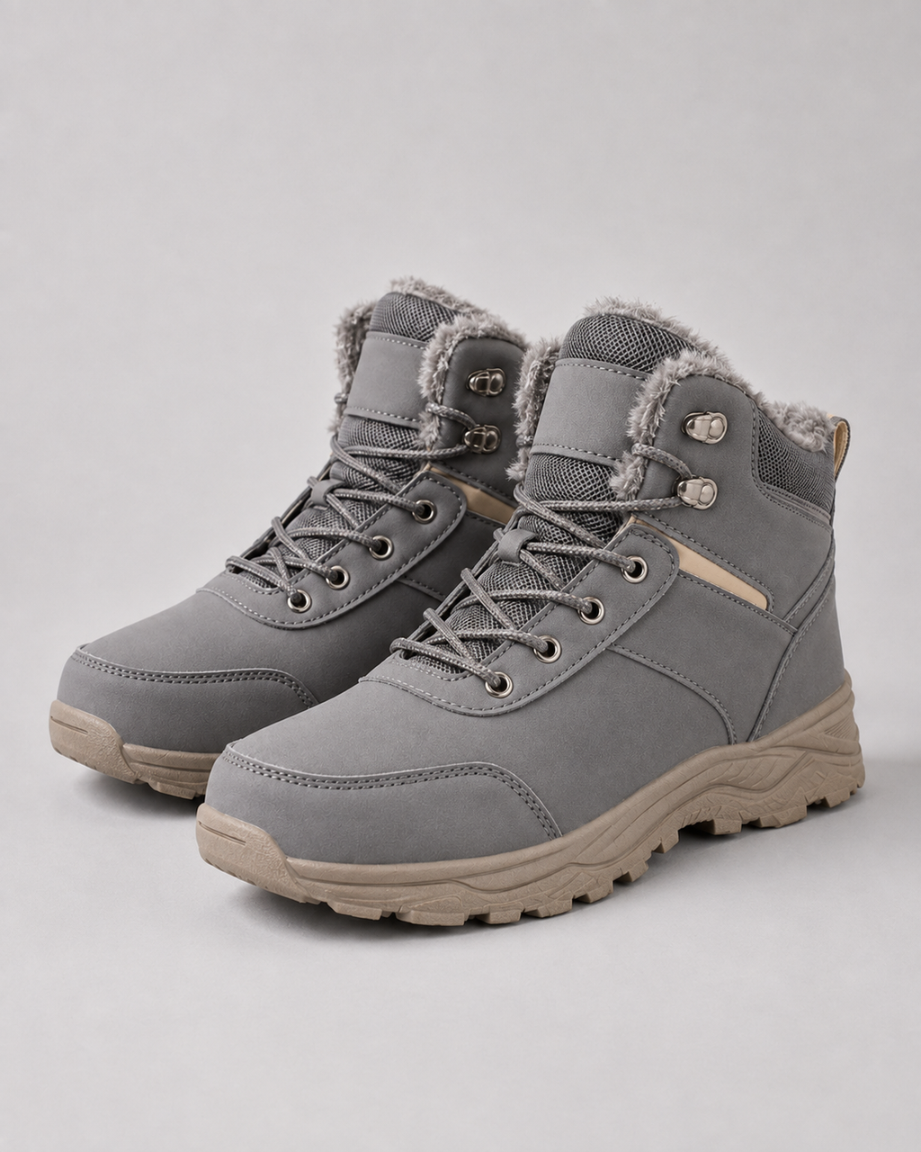 Hunter | Plush-Lined Lace-Up Winter Mens Boots